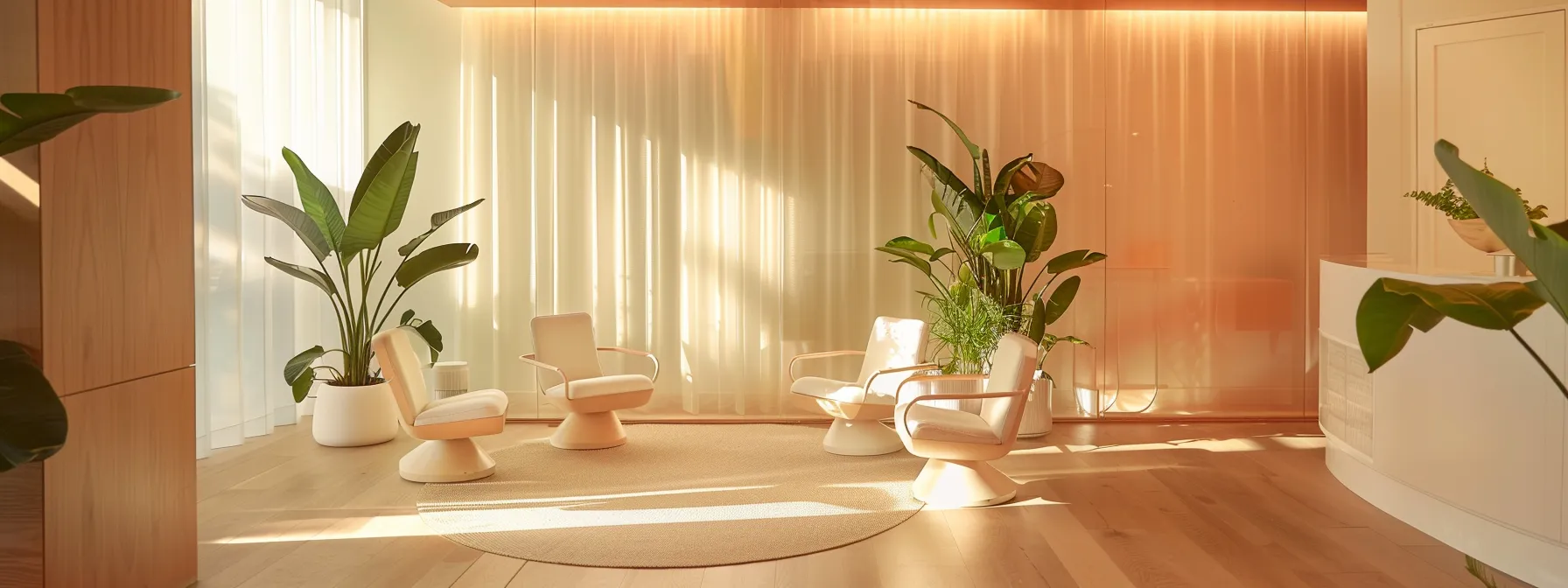 a serene consultation room bathed in soft, natural light, with a focused individual thoughtfully contemplating options for non-surgical body contouring, surrounded by calming tones and modern, minimalist decor.